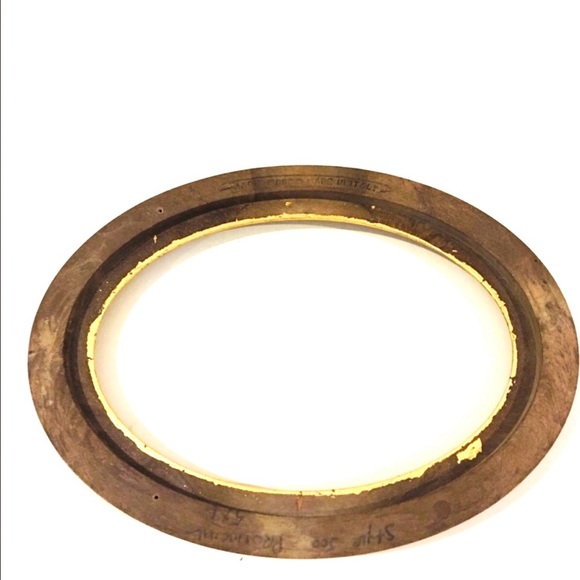 Wood oval frame, made in Italy - Picture 4 of 7